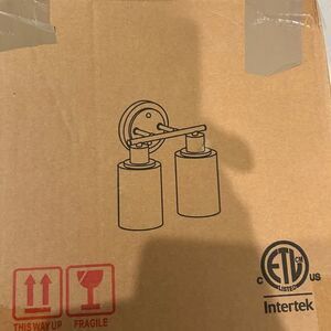 Faymart lighting 2 light  black vanity light